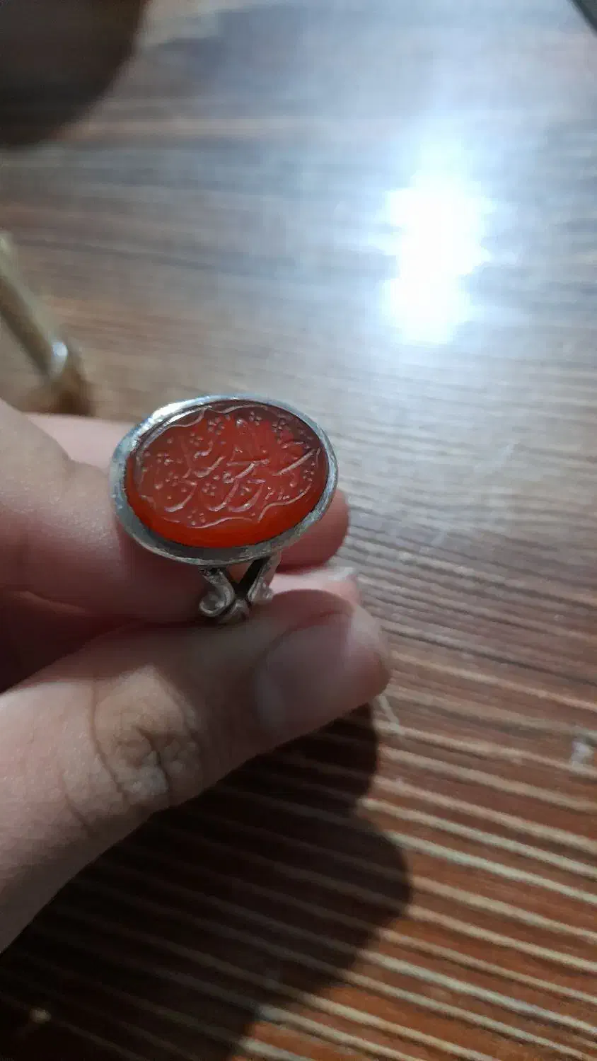 انگشتر نقره عقیق مردانه قدیمی|جواهرات|آذرشهر, |دیوار