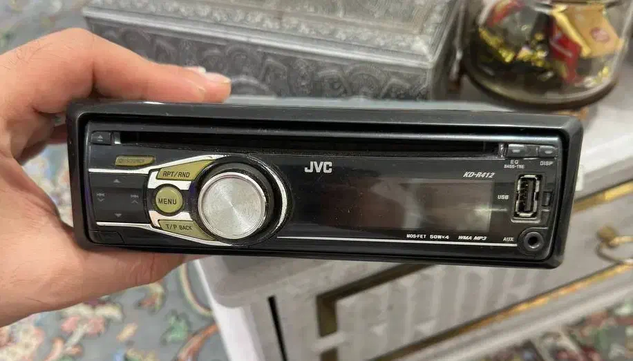 ضبط JVC مدل KD-418 در حد|قطعات یدکی و لوازم جانبی|رشت, استقامت ۲|دیوار