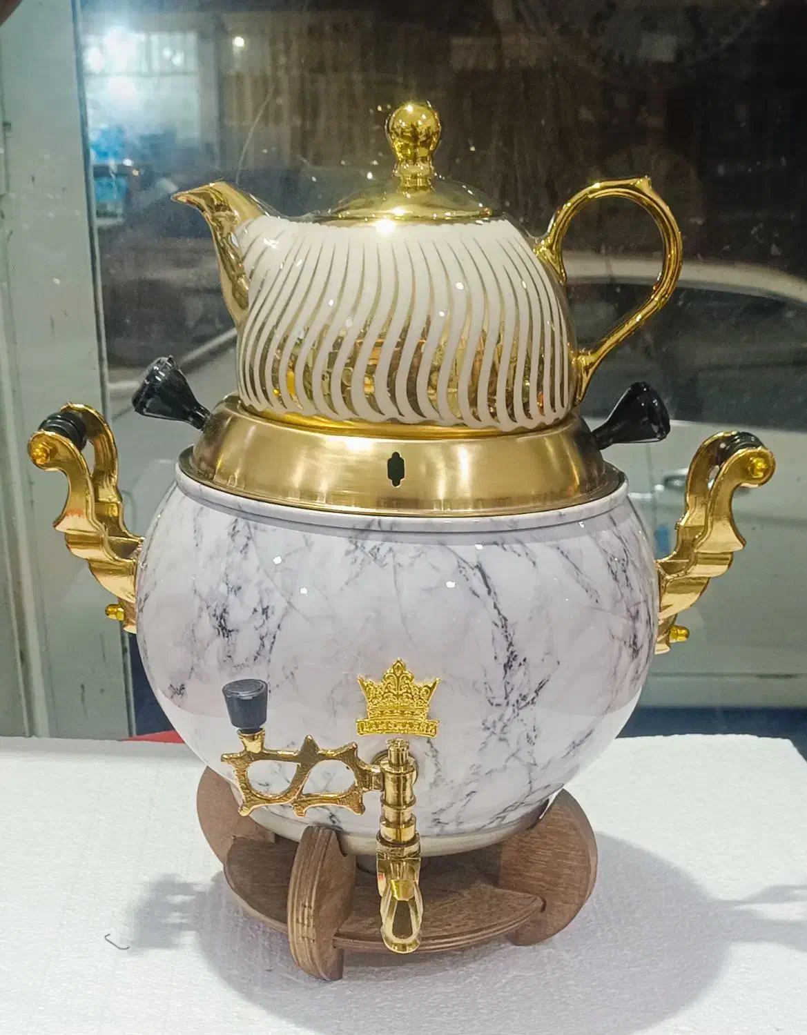 کتری و قوری شیردار|قوری، کتری، قهوهساز دستی|زابل, |دیوار