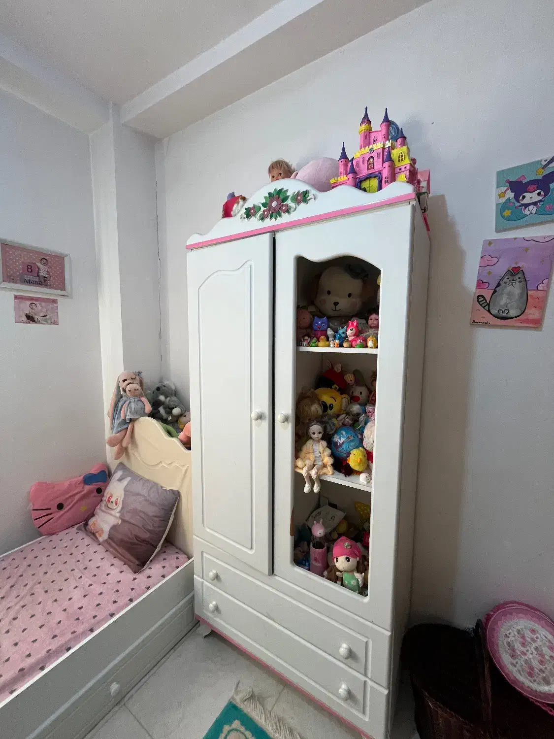 تخت و کمد نوجوان|تخت و سرویس خواب|آستانه اشرفیه, |دیوار