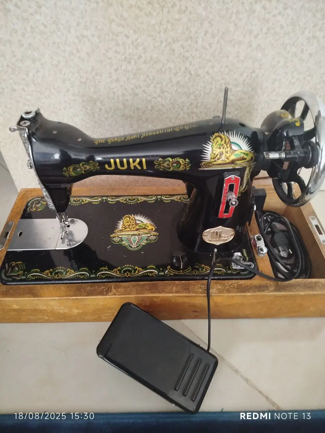 چرخ خیاطی جوکی عتیغه|چرخ خیاطی و ریسندگی|قم, پردیسان|دیوار