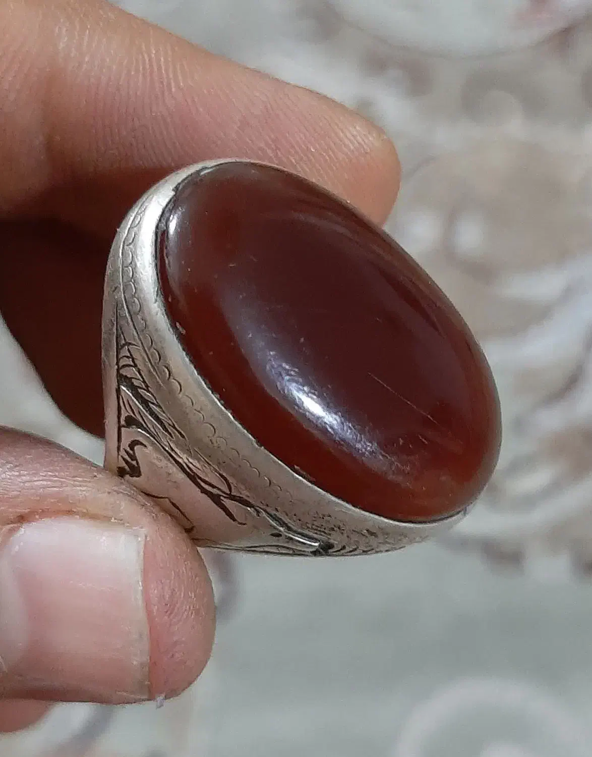 انگشتر نقره مردانه کهنه و قدیمی|جواهرات|ورامین, شهرک مدرس|دیوار