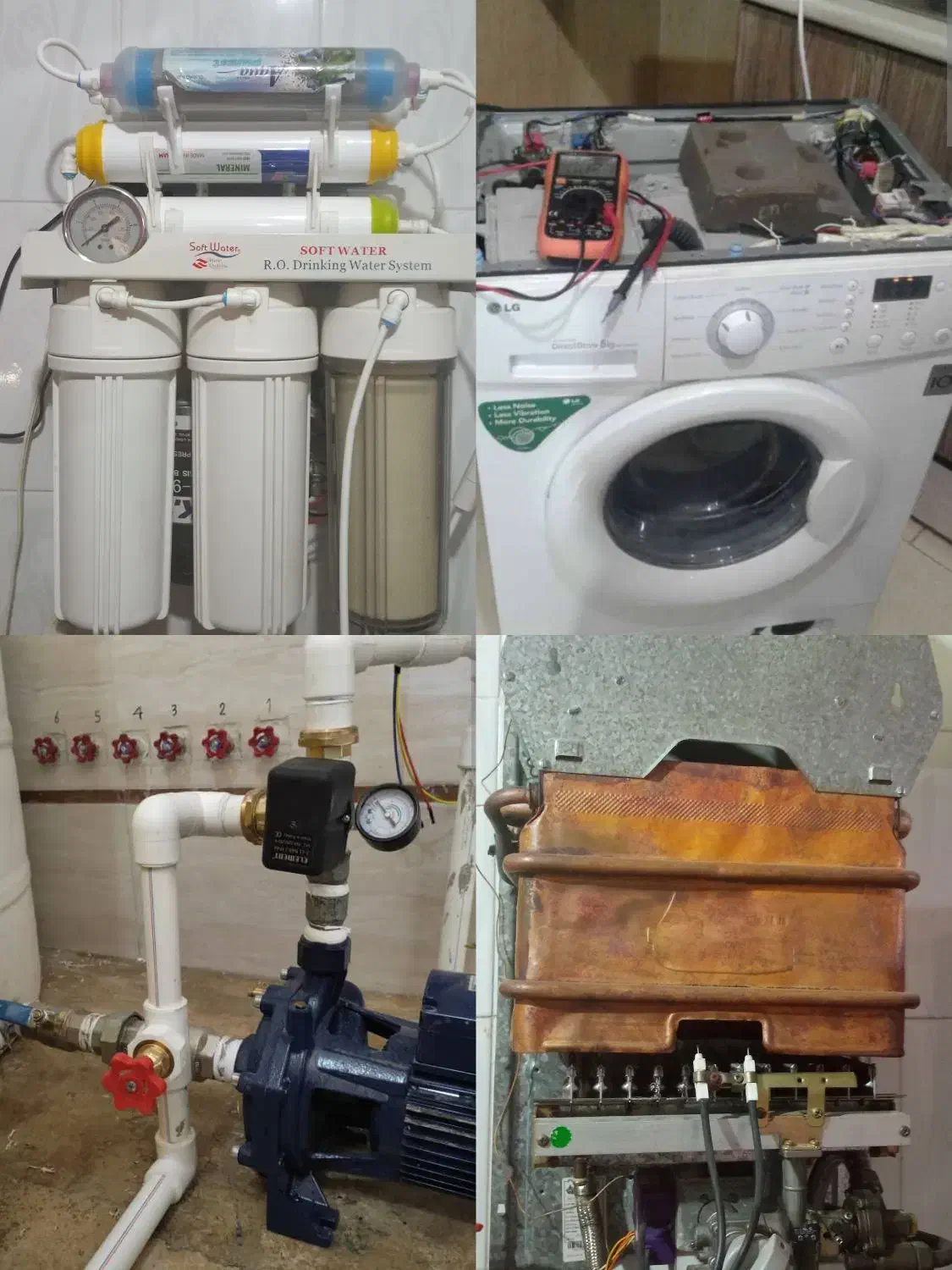 نصب تعمیر آبگرمکن.تصفیه آب.پمپ آب.لباسشویی.شیرآلات|خدمات پیشه و مهارت|اهواز, شهرک پیام|دیوار