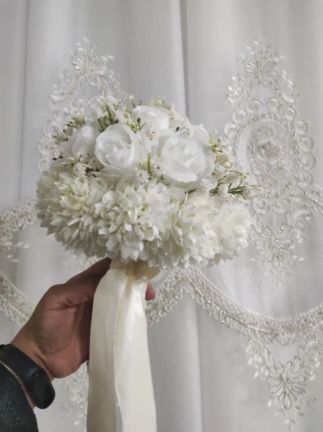 دسته گل عروس(گل پرین)|گل مصنوعی|سبزوار, توحیدشهر|دیوار