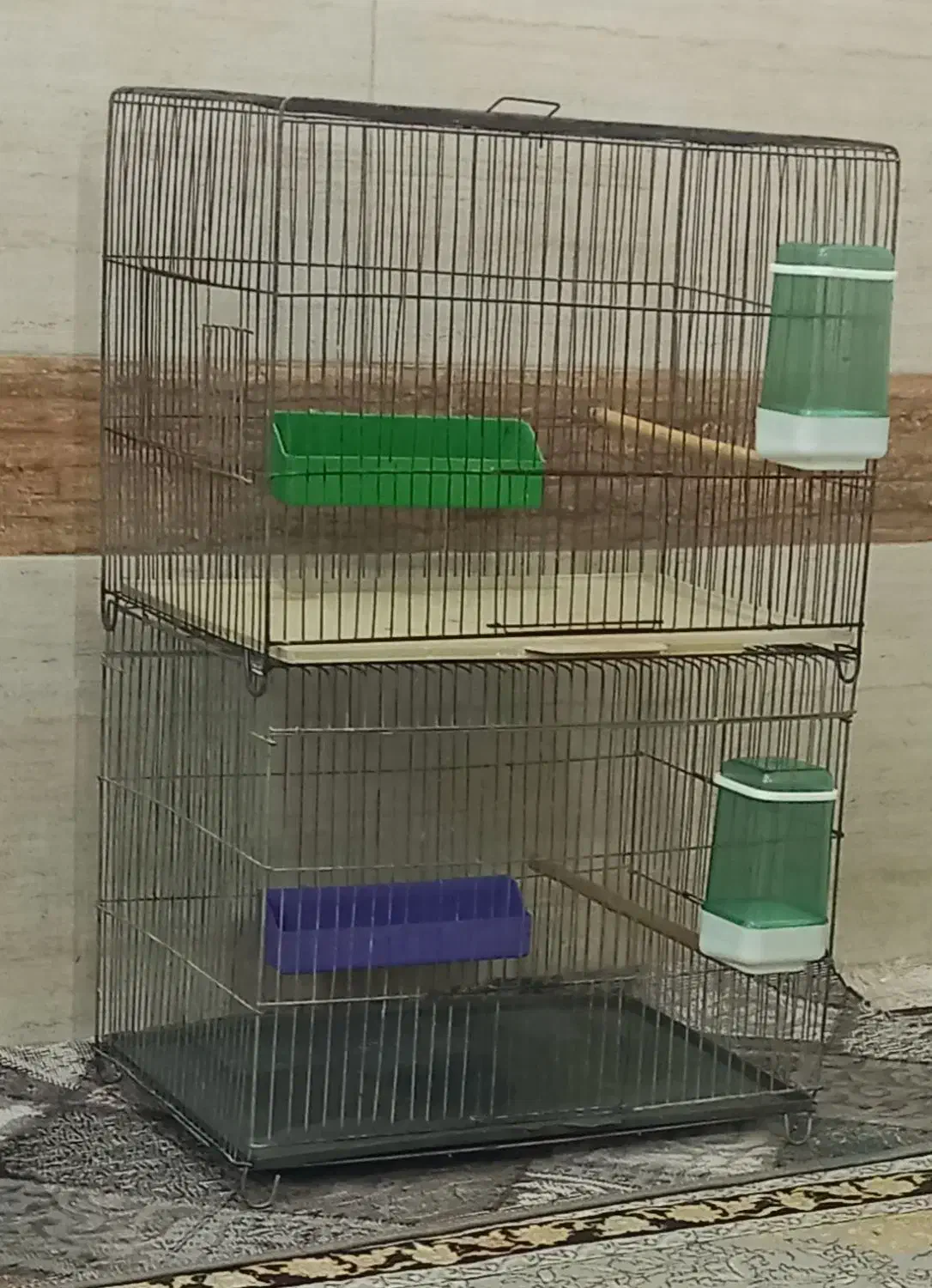 ۳ قفس واسه فروش ۱ کوچیک ۲ بزرگ تکی هم میفروشم|لوازم جانبی حیوانات|اهواز, پردیس دو|دیوار