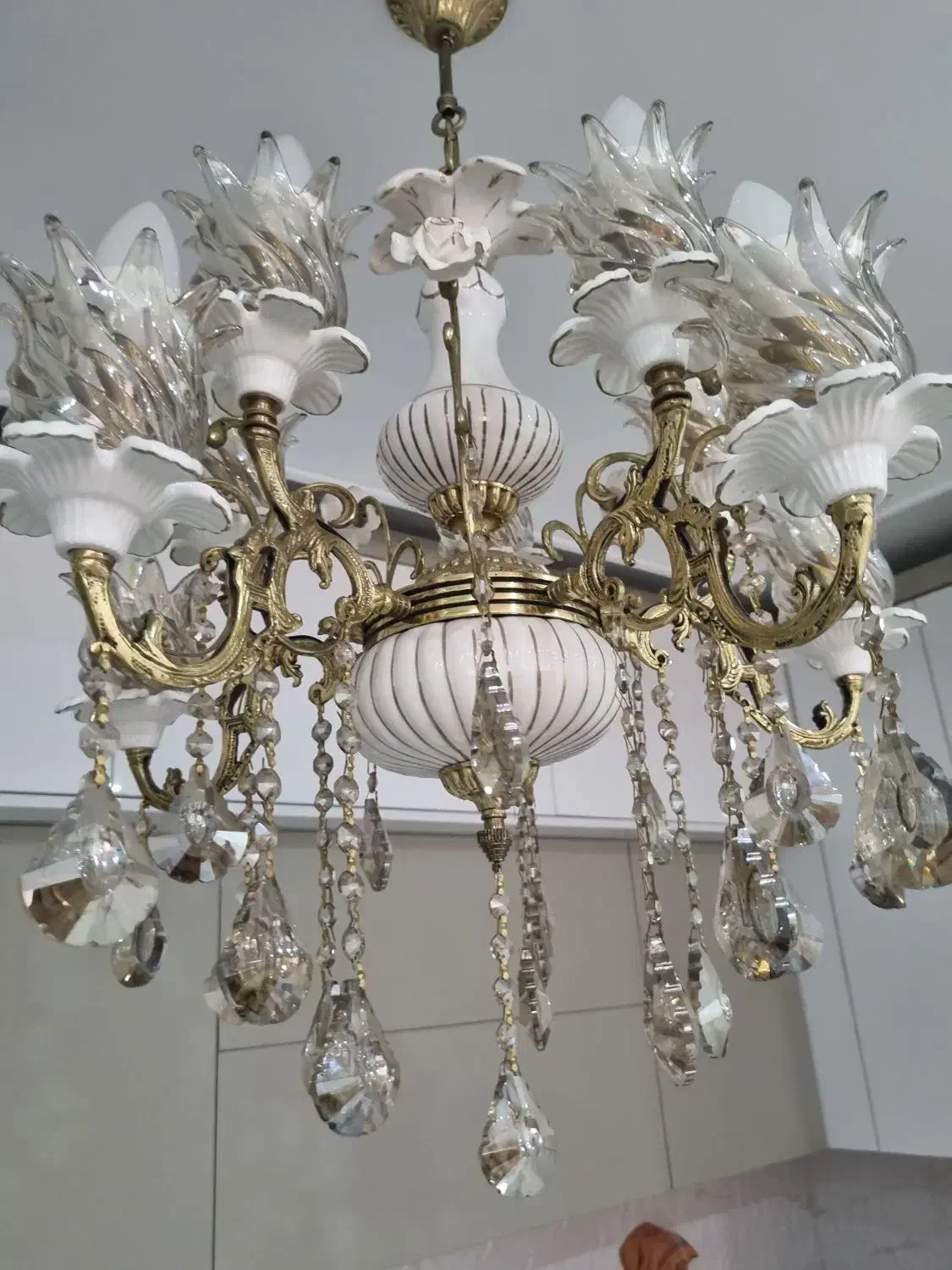 لوستر ۵ شعله ۲ شاخه نونو ۴ ت|لوستر و چراغ آویز|نسیم‌شهر, |دیوار