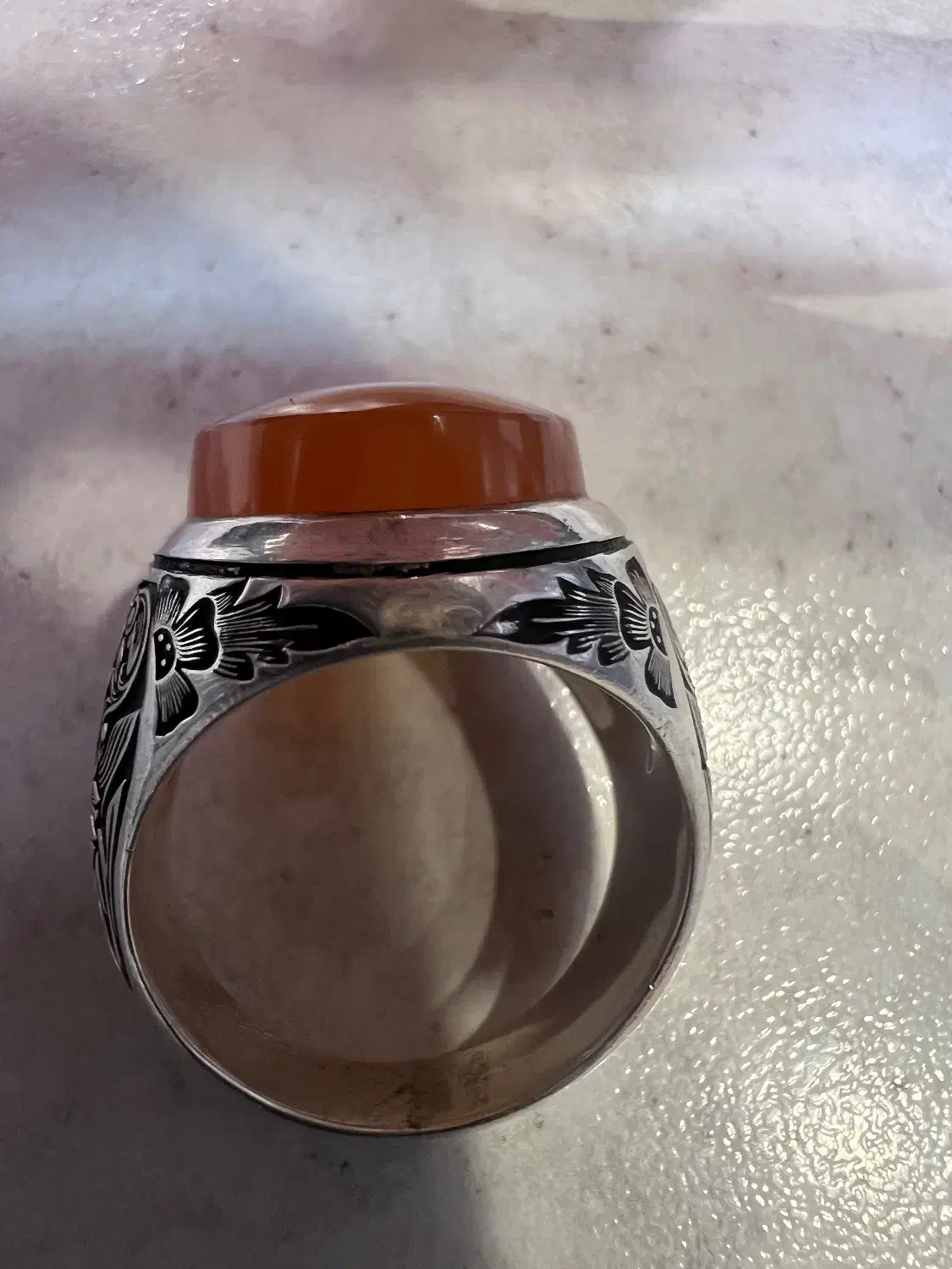 انگشتر عقیق یمن دست ساز|جواهرات|قم, صفائیه|دیوار