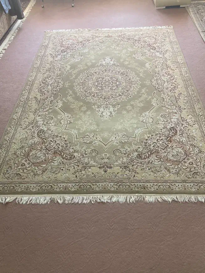 فرش ۱۲ متری و ۶ متری تمیز گردویی رنگ|فرش|شهرضا, |دیوار