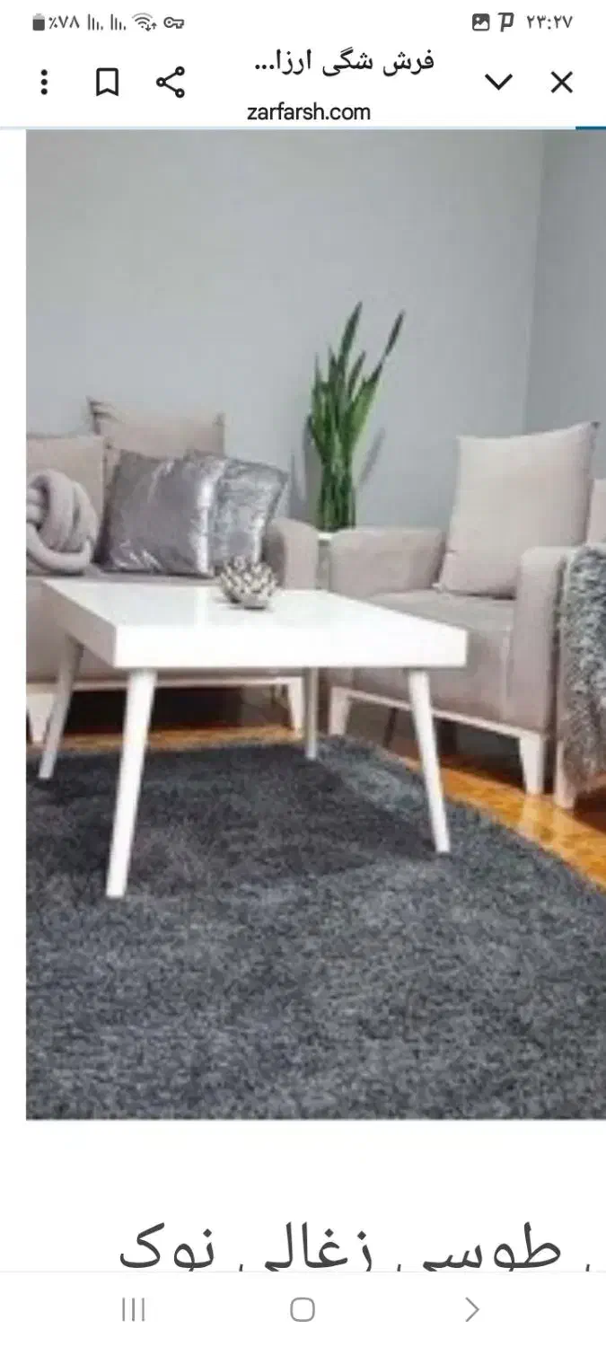 فرش فلوکاتی شگی(ریش ریشی)|فرش|یاسوج, |دیوار