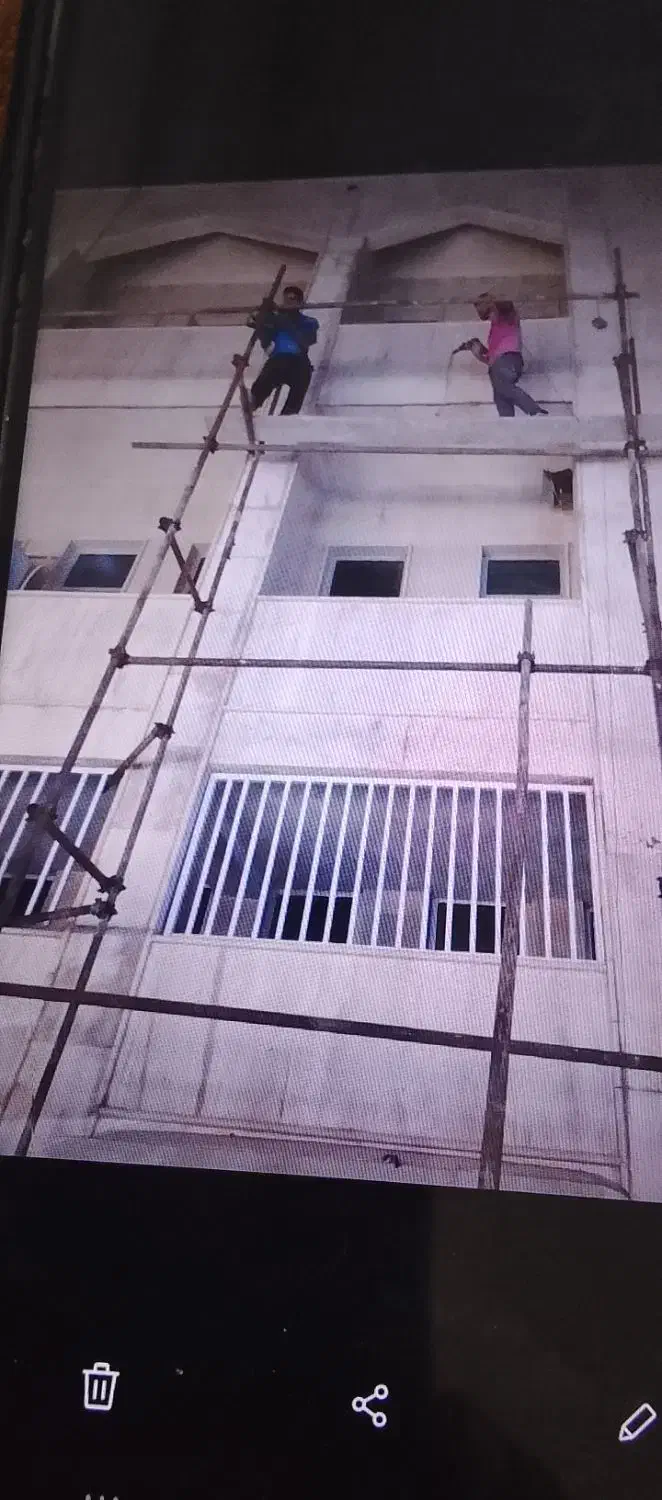 داربست پیچ و رولپلاک شستشو نما طناب .بالابر.|خدمات پیشه و مهارت|بوشهر, |دیوار