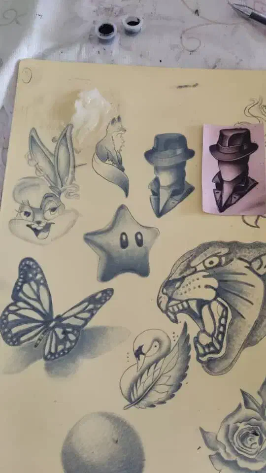 تتوی بدن و پیرسینگ بانوان|خدمات آرایشگری و زیبایی|فولادشهر, A4|دیوار