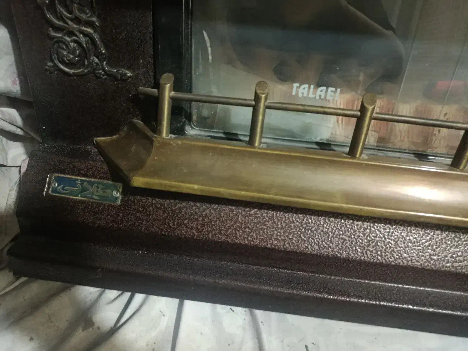 بخاری طرح شومینه طلایی|بخاری، هیتر، شومینه|ری, اقدسیه|دیوار