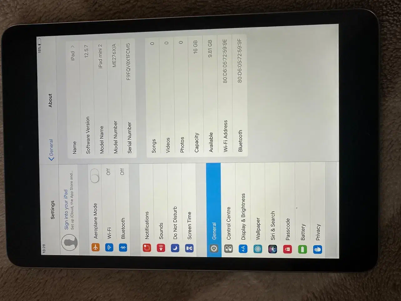 آیپد مینی ۲اپل ،۱۶گیگ ، در حد نو|تبلت|ارومیه, |دیوار