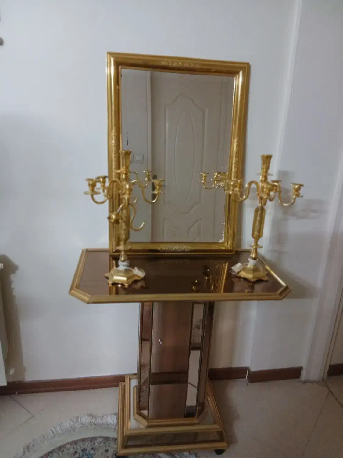 آیینه وشمعدان بامیز|بوفه، ویترین، کنسول|تهران, دهقان|دیوار