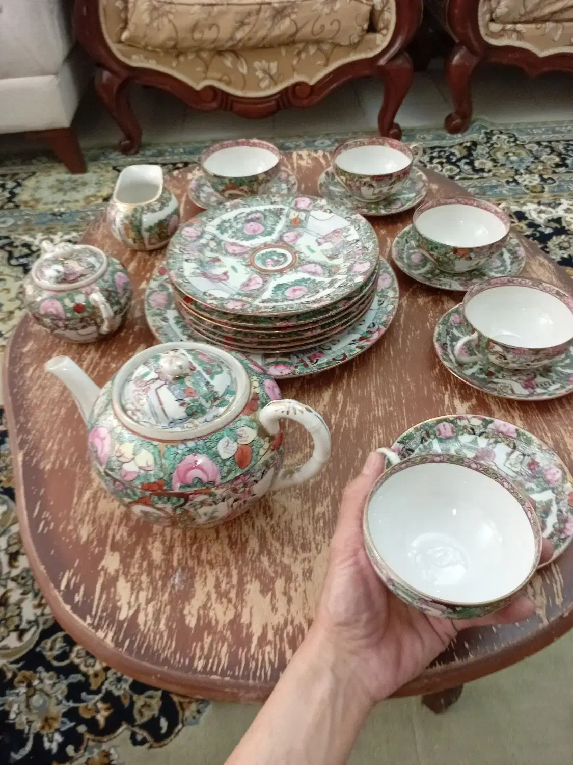 سرویس صبحانه و عصرانه چینی|ظروف سرو و پذیرایی|تبریز, |دیوار