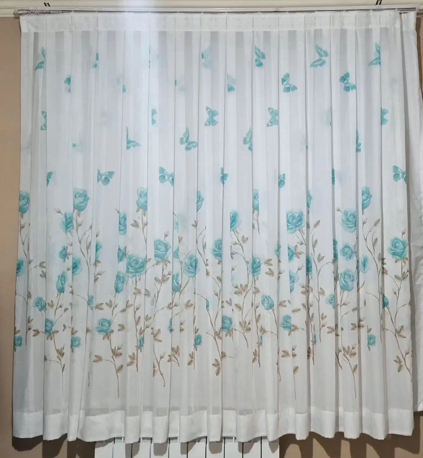 پرده طرح برجسته و حریر|پرده، رانر، رومیزی|بیرجند, |دیوار