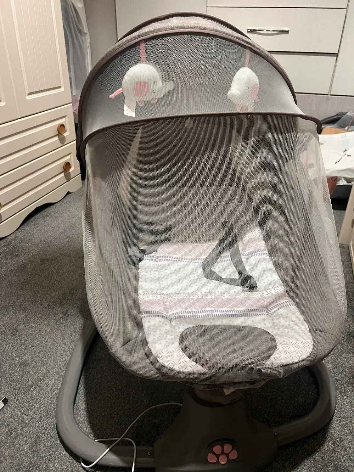 گهواره برقی ماستلا|تخت و صندلی بچه|ری, شهید غیوری (ابن باویه)|دیوار