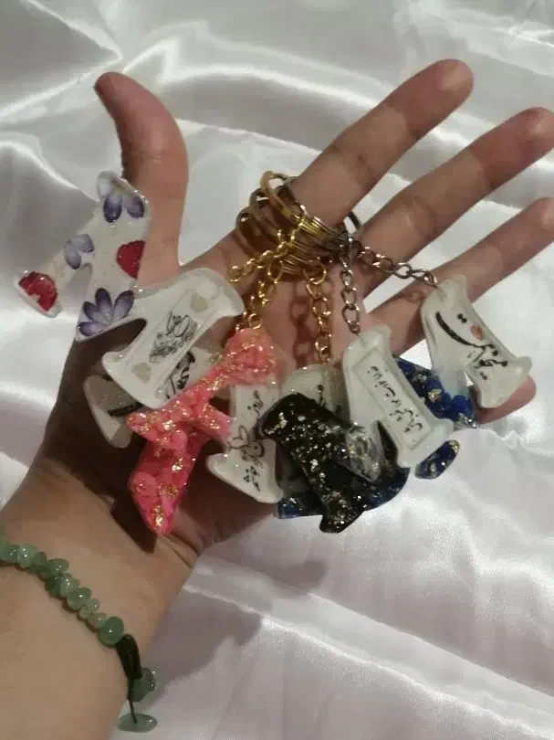 دسته کلید رزینی عمده و تک|زیورآلات و اکسسوری|سرپل ذهاب, |دیوار