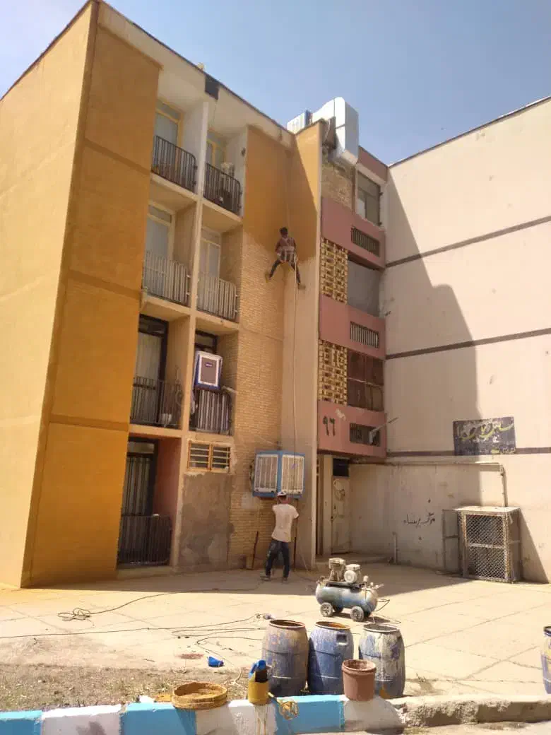 کار در ارتفاع بدون داربست پیچ رولپلاک سیمان کاری|خدمات پیشه و مهارت|بندرعباس, |دیوار