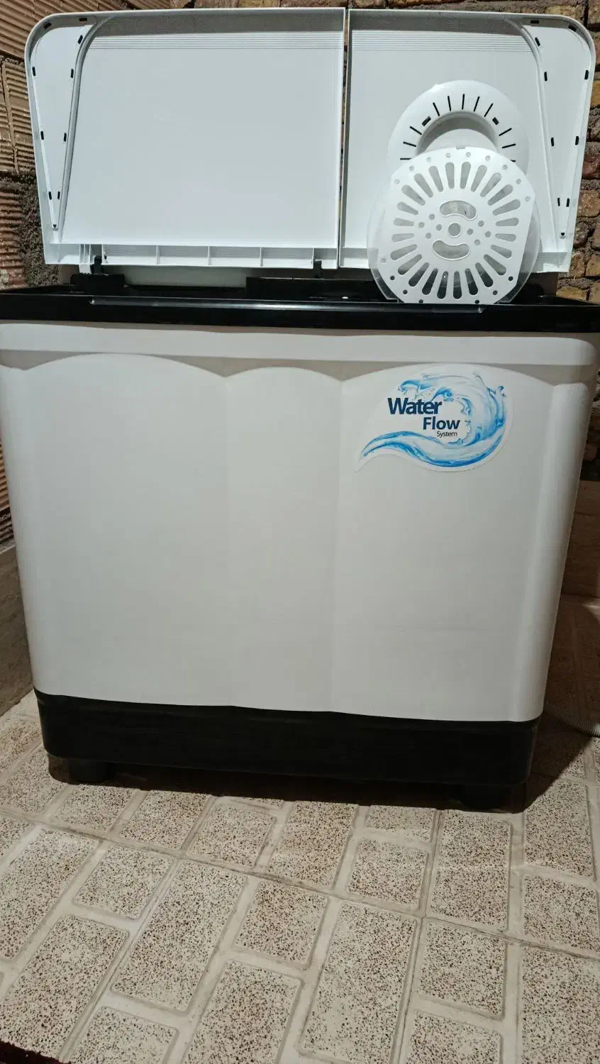 لباسشویی دوقلو 15.5 کیلویی پاکشوما در حد نو.|ماشین لباسشویی و خشک‌کن لباس|پیشوا, |دیوار