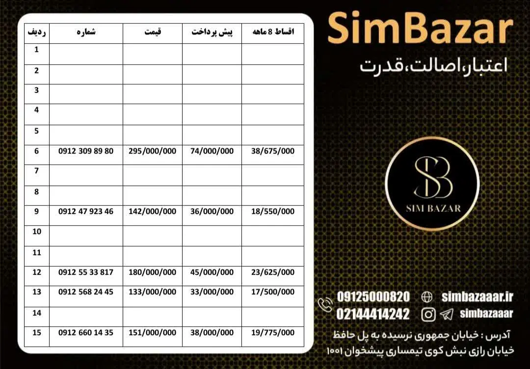 0912.7470037|سیم‌کارت|تهران, شیخ هادی|دیوار