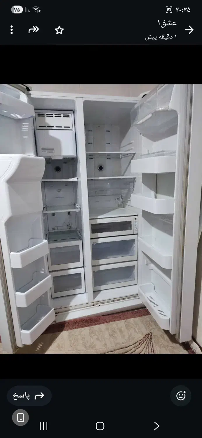 یخچال سایدبای ساید سامسونگ|یخچال و فریزر|رباط‌کریم, پرندک|دیوار