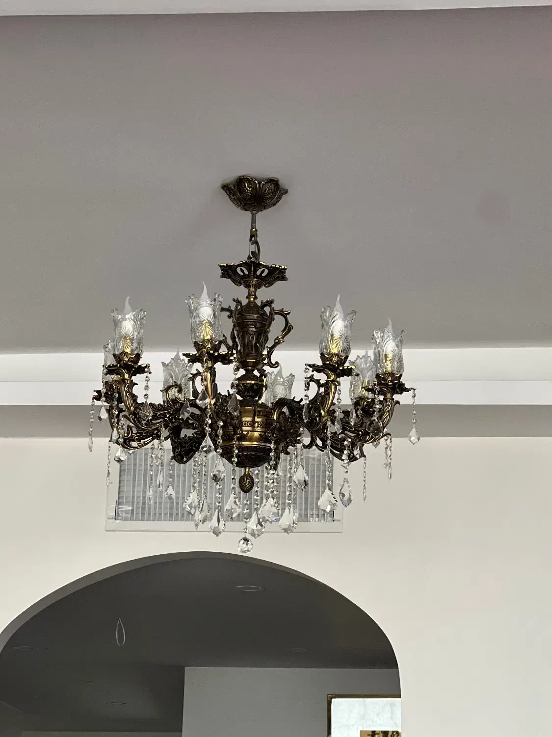 لوستر برنز|لوستر و چراغ آویز|زنجان, |دیوار