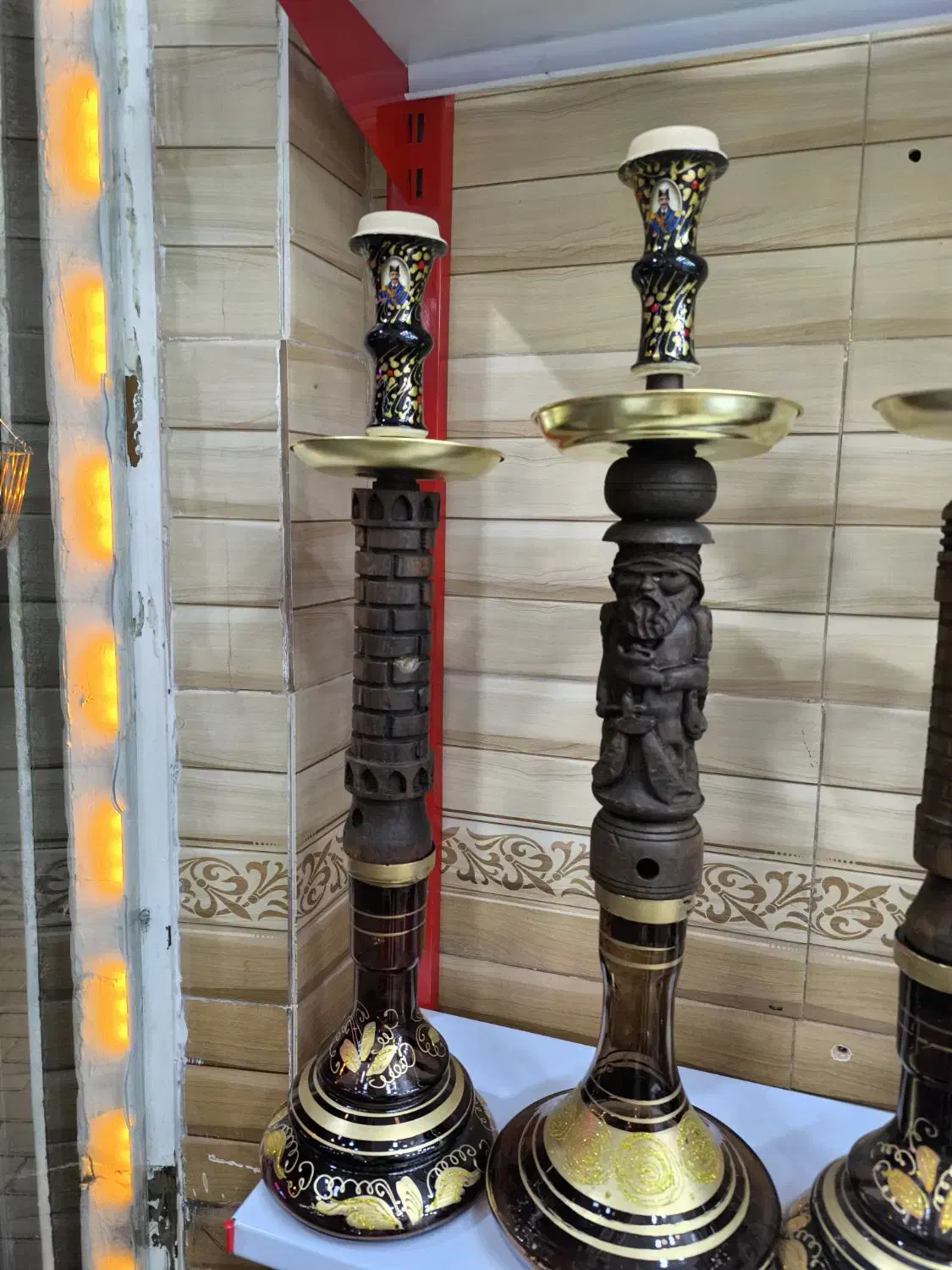 قلیان چوب گردو|کلکسیون و سرگرمی|مهاباد (آذربایجان غربی), |دیوار