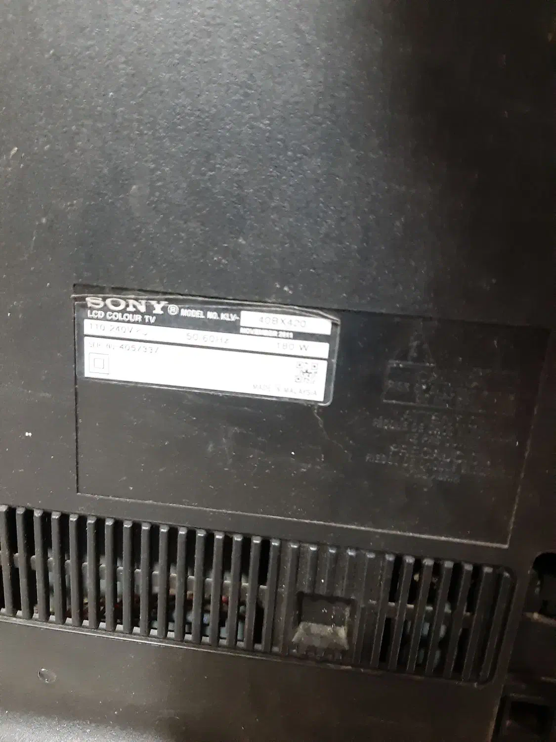 تلویزیون سونی۴۰ وسامسونگ ۴۰صفحه شکسته،|تلویزیون و پروژکتور|خوی, |دیوار