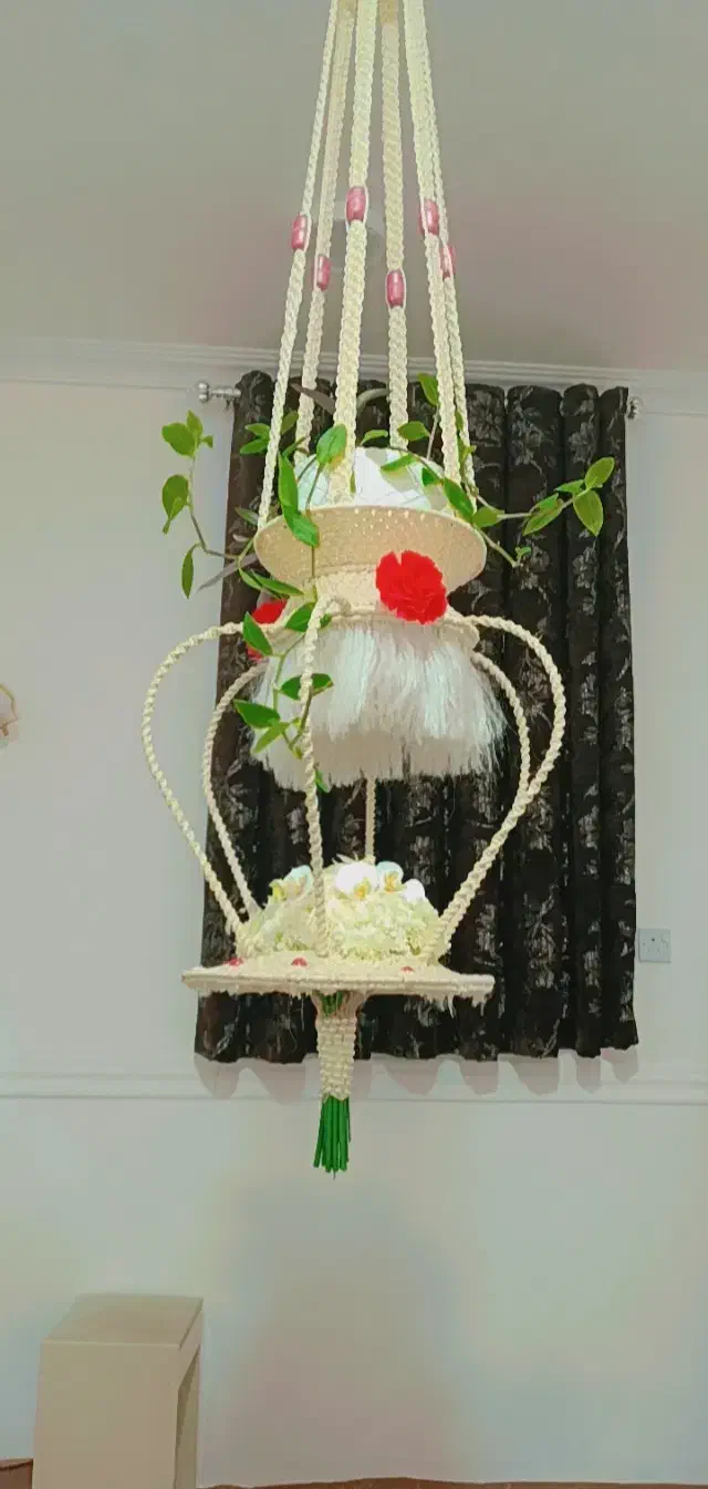 فروش آویز مکرومه جای گلدان|صنایع دستی و سایر لوازم تزئینی|بندر کنگان, |دیوار