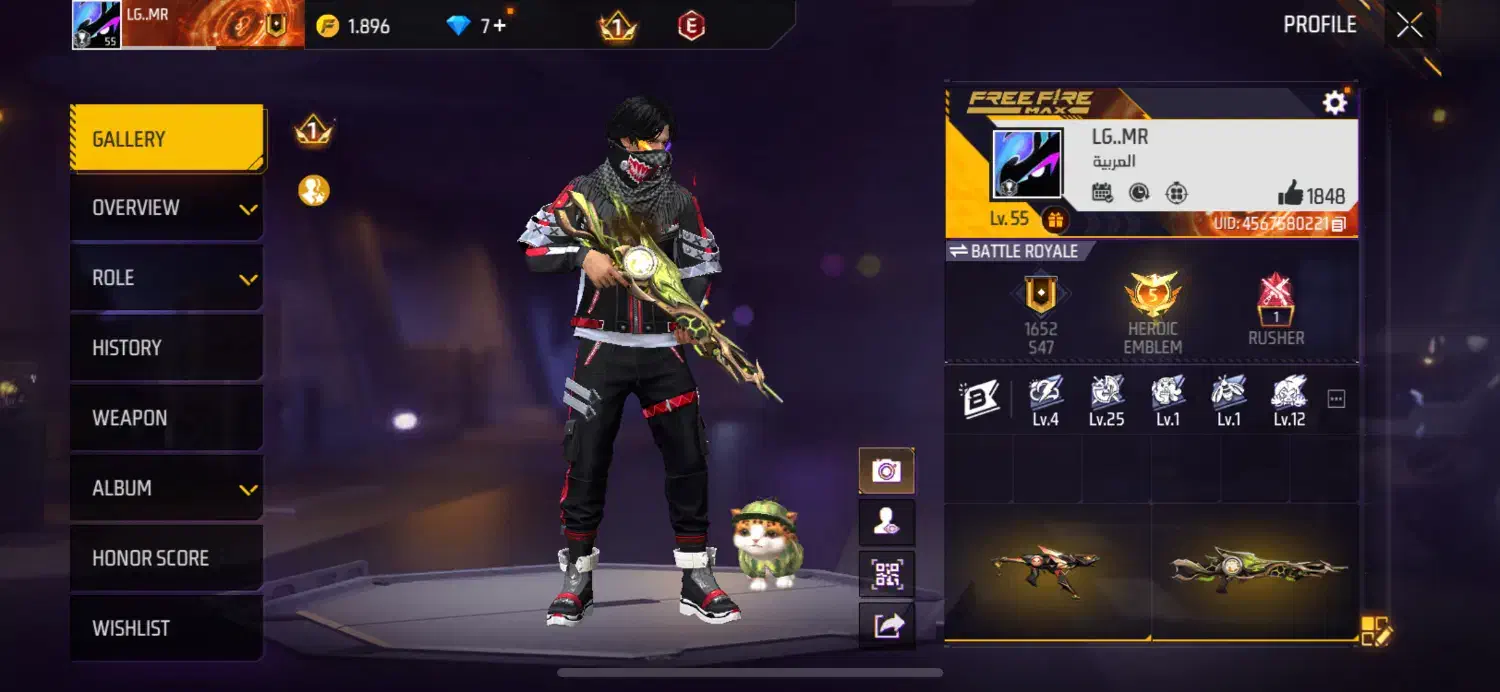 اکانت گاد فری فایر|کنسول، بازی ویدئویی و آنلاین|آبدانان, |دیوار