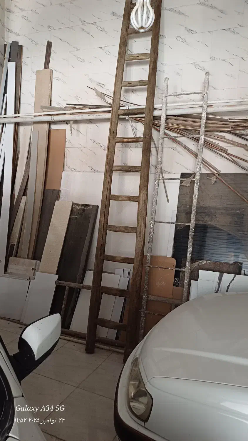 پله چوبی ۴ متری|ابزارآلات|کرمانشاه, |دیوار
