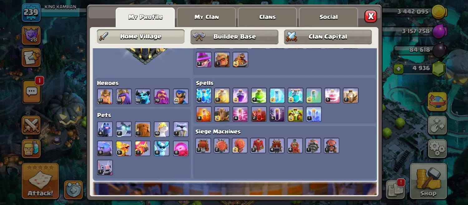 فروش اکانت تاون۱۷تقریبا مکس|کنسول، بازی ویدئویی و آنلاین|دماوند, گیلاوند|دیوار