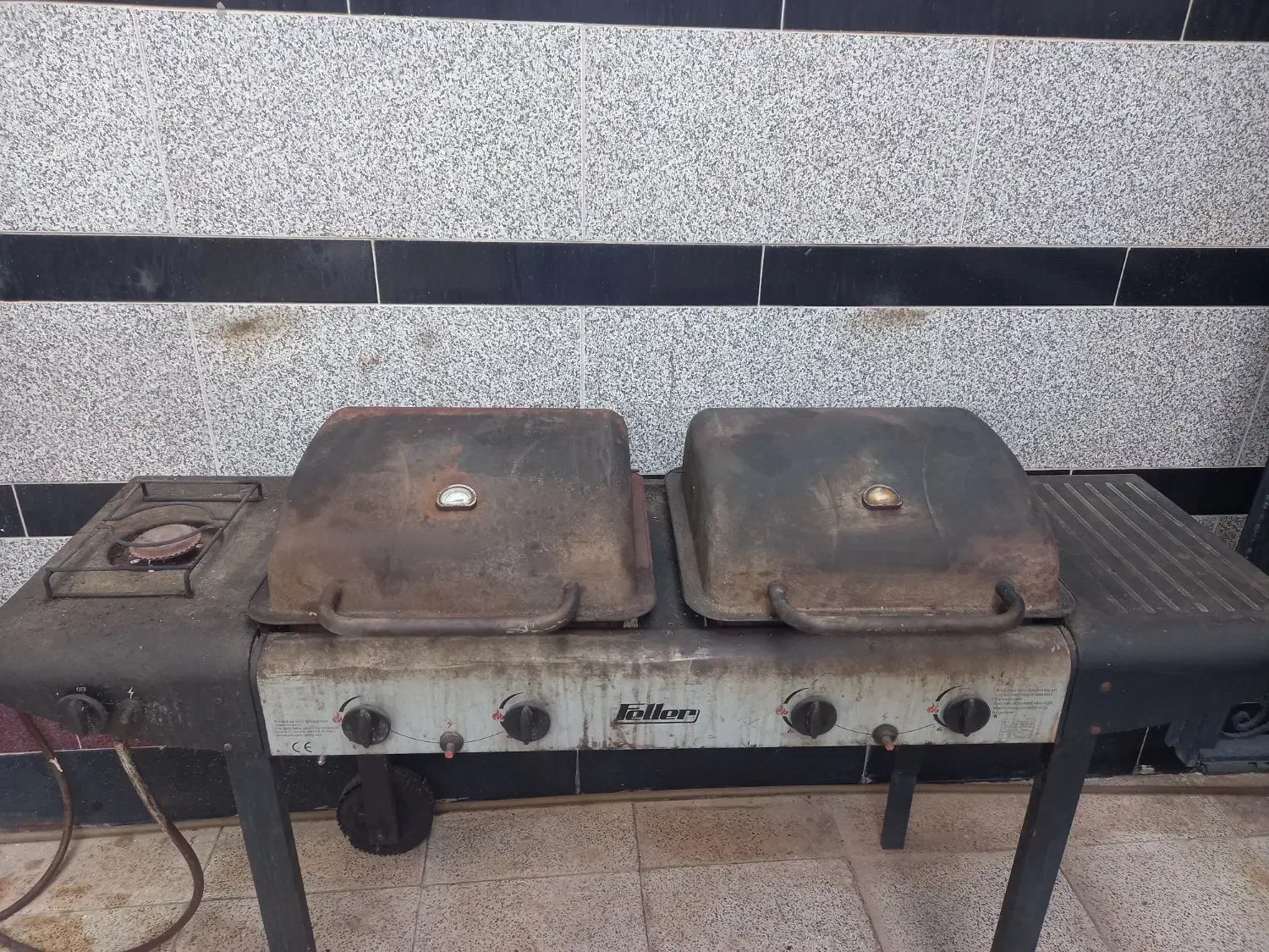 باربیکو ایستاده چهار شعله با خوراک پز مارک فلر|اجاق گاز و لوازم برقی پخت‌وپز|اهواز, کوی ملی راه|دیوار