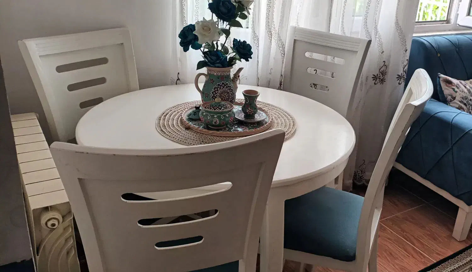 میز نهار خوری ۴نفره|میز و صندلی غذاخوری|آزادشهر, |دیوار