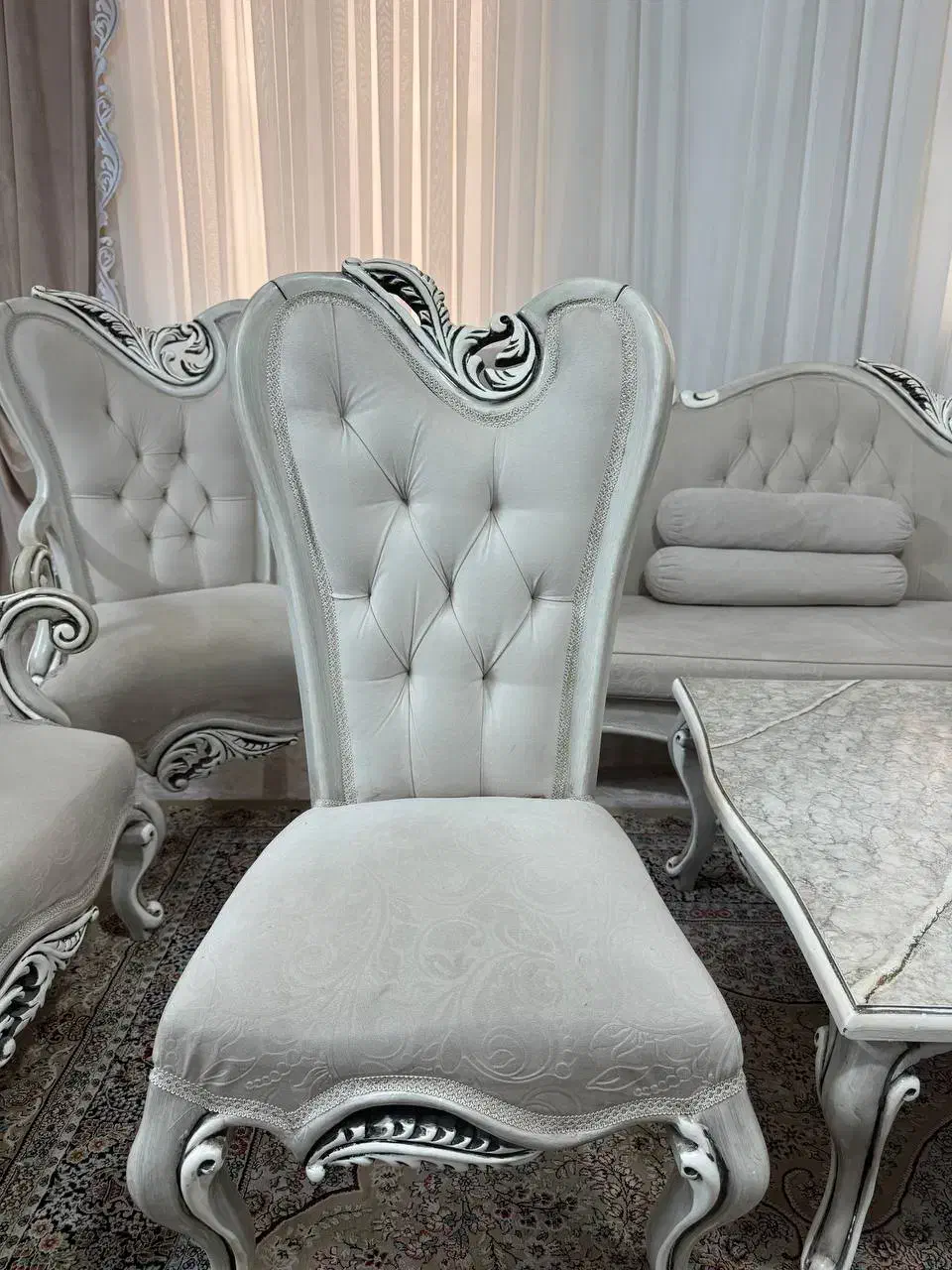 مبل استیل راش 9نفره با ناهار خوری 6نفره|مبلمان خانگی و میز عسلی|رباط‌کریم, رباط‌کریم|دیوار