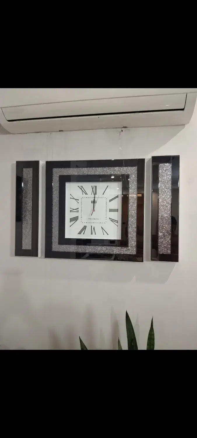ساعت دیواری آینه‌ای سه‌تکه خرید از تولید کننده|ساعت دیواری و تزئینی|مشهد, آزادشهر|دیوار