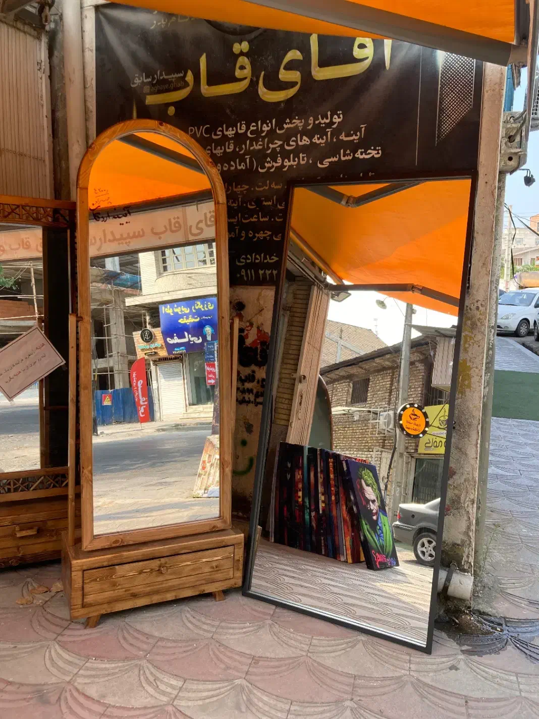 انواع آیینه های قدی|آینه|قائم‌شهر, |دیوار