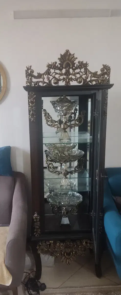 بوفه دکوری چوبی|بوفه، ویترین، کنسول|تهران, آهنگران (سراسیاب دولاب)|دیوار