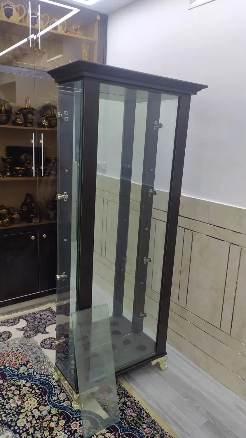 ویترین شیشه ای چوبی|بوفه، ویترین، کنسول|خمینی‌شهر, |دیوار