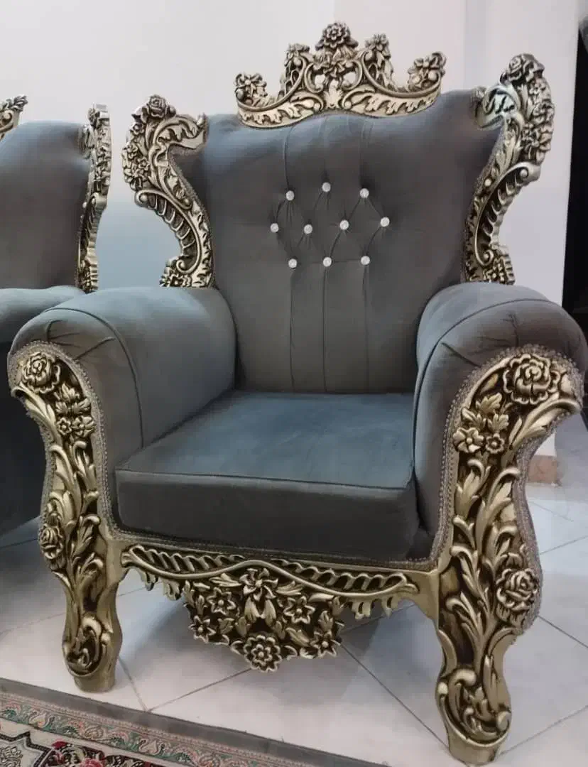 مبل استیل یا سلطنتی ۷نفره|مبلمان خانگی و میز عسلی|تنکابن, |دیوار