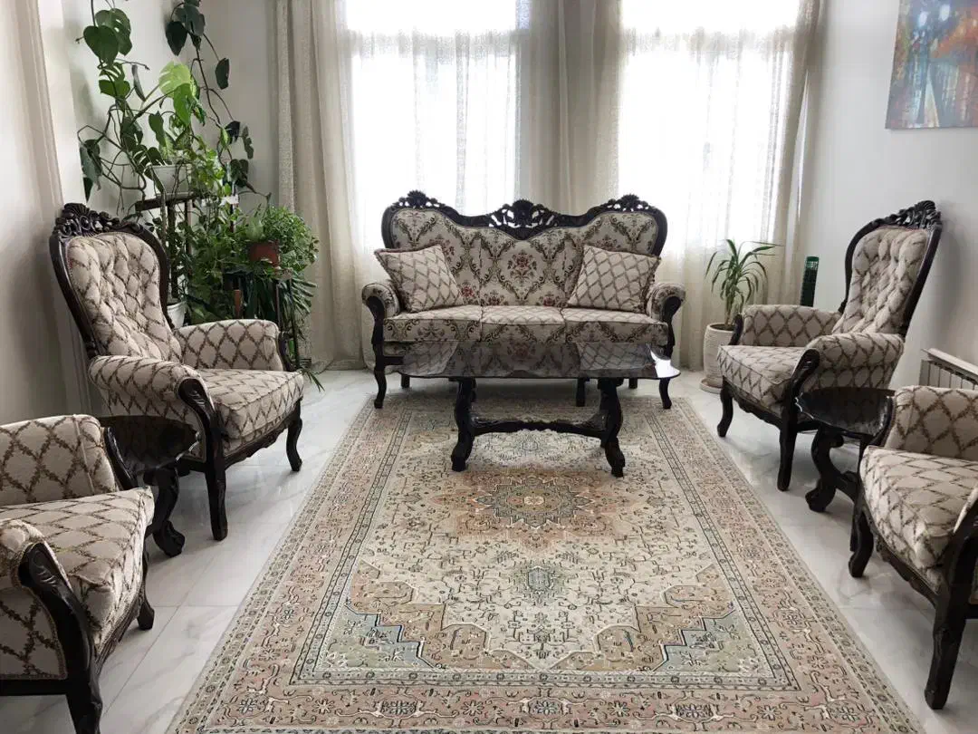 فروش دست دوم مبل استیل ۷نفره ونهار خوری ۸نفره|مبلمان خانگی و میز عسلی|تهران, سازمان آب|دیوار