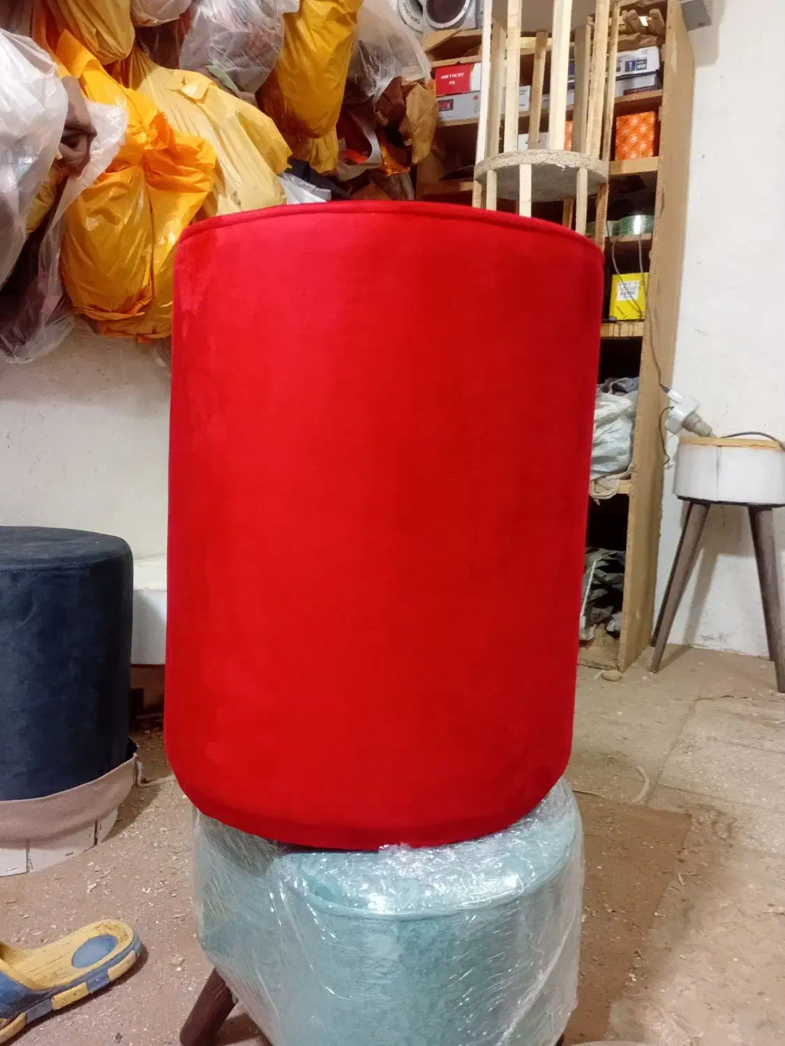 صندلی پاف نشیمن چهارپایه جزیره|صندلی و نیمکت|قم, کاسه گران|دیوار