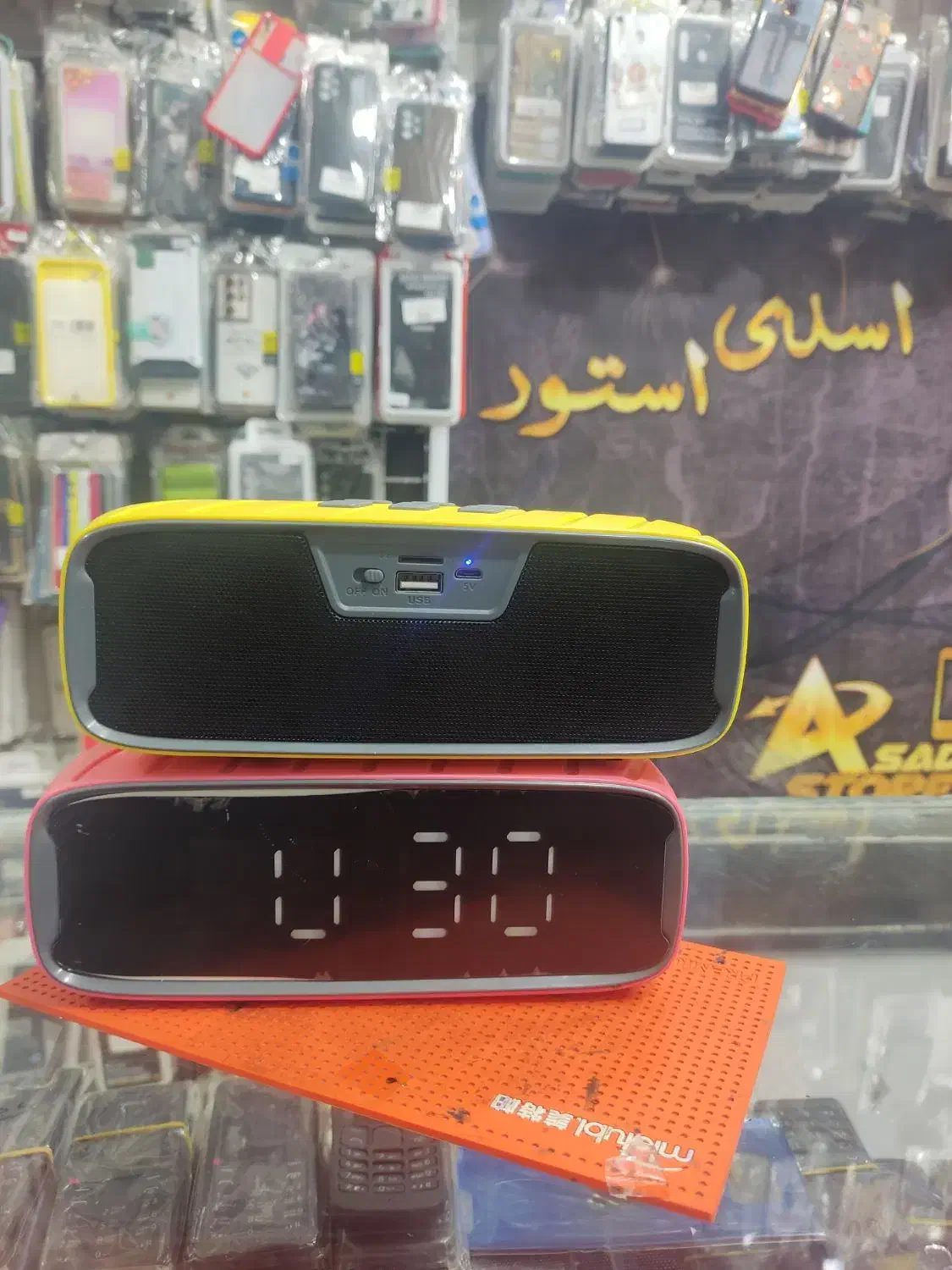 اسپیکر بلوتوثی ساعت دار. آلارم دار|سیستم صوتی خانگی|فسا, |دیوار