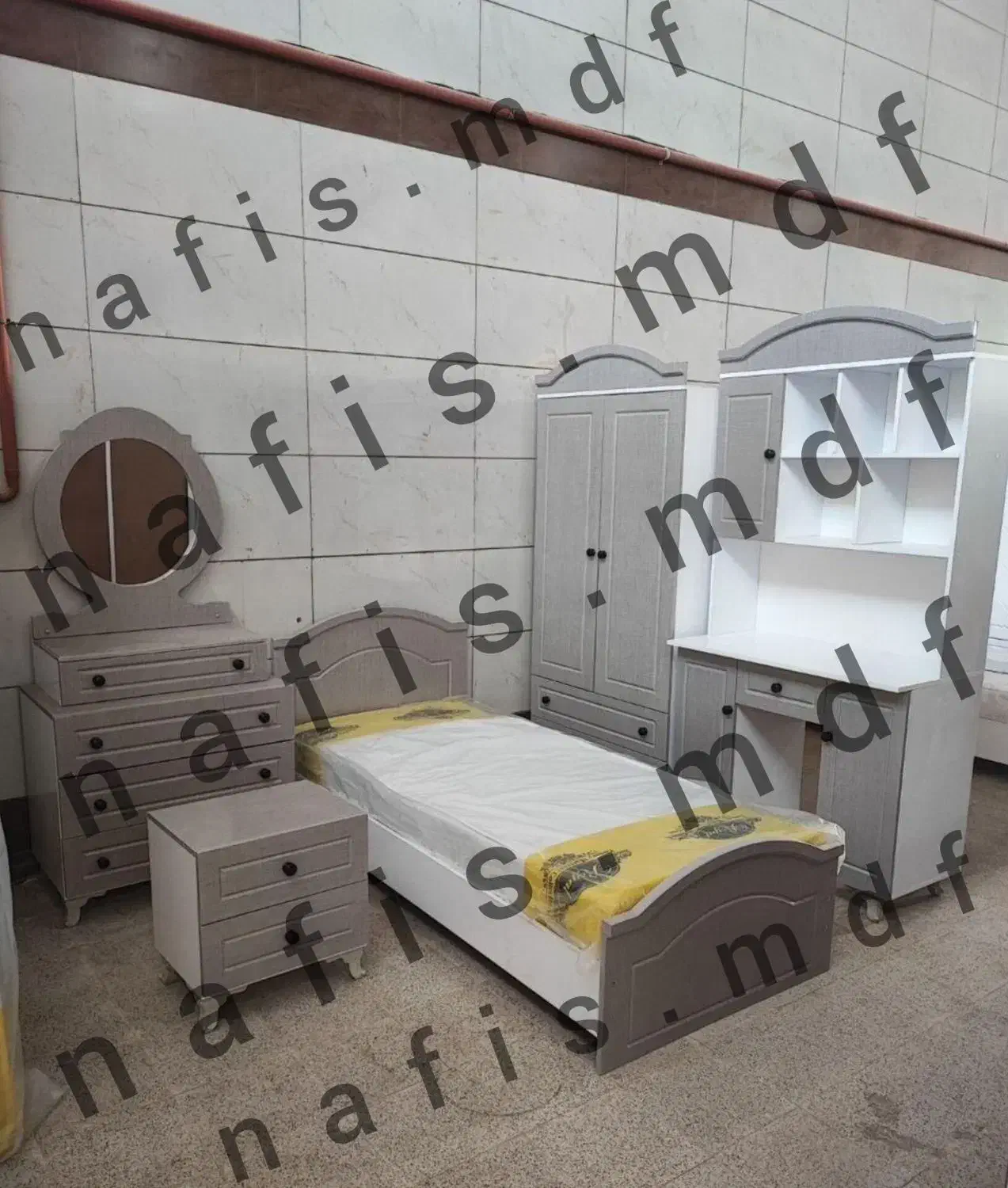 سرویس ۵تیکه نوزاد/نوجوان/کدu780|تخت و سرویس خواب|تبریز, |دیوار