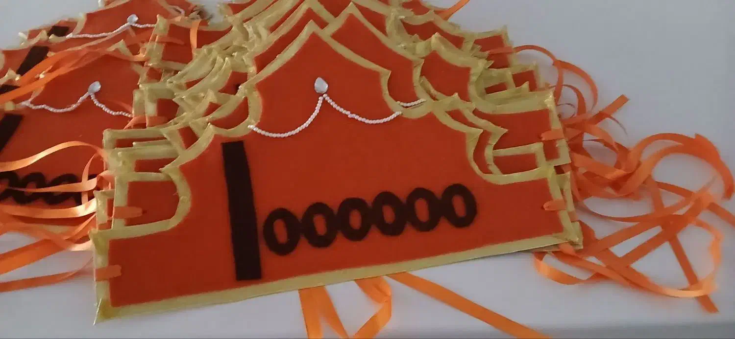 سفارش تاج عدد ۱۰۰ و ۱۰۰۰ و میلیارد|صنایع دستی و سایر لوازم تزئینی|شیراز, زرهی|دیوار