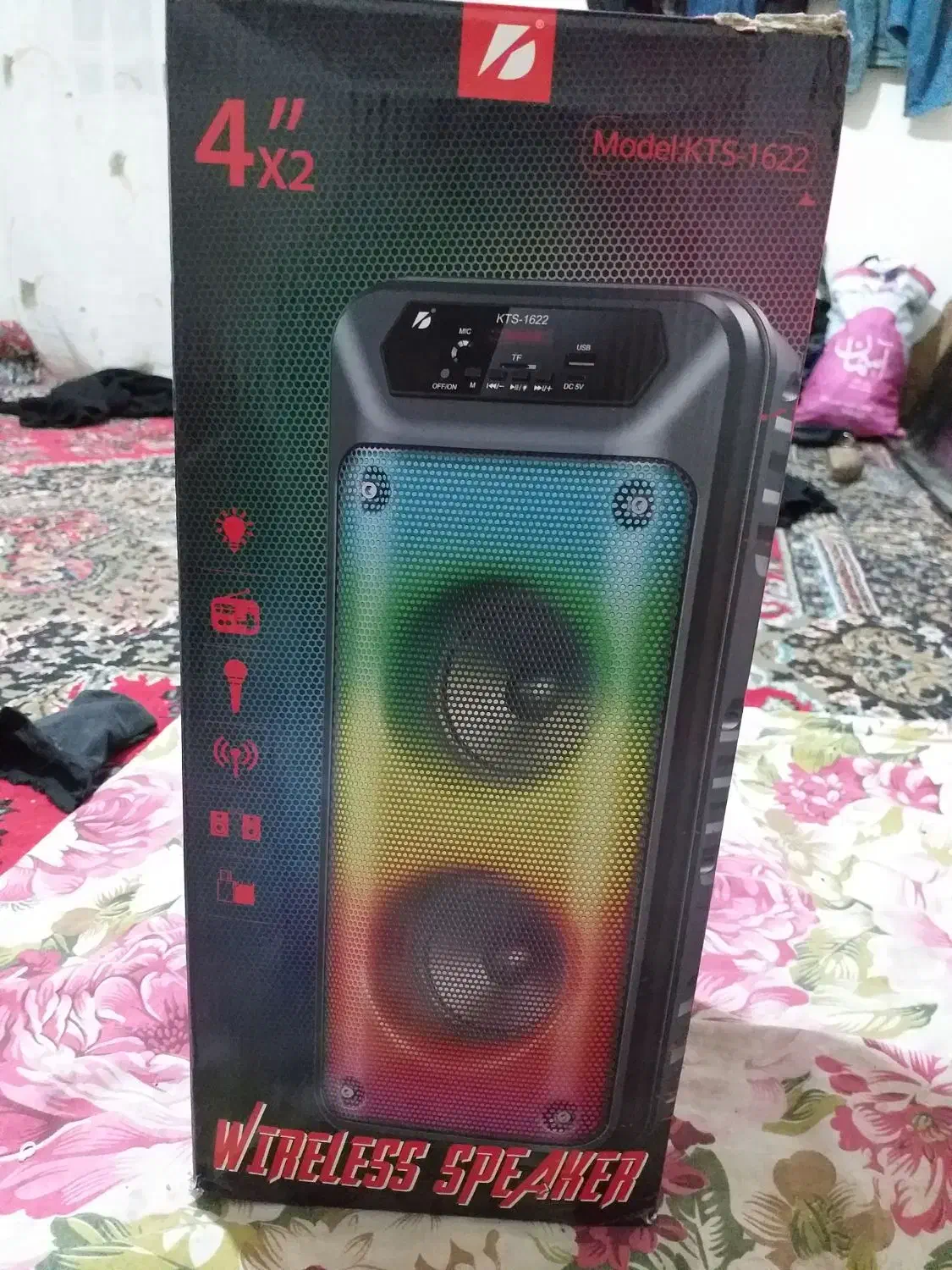 وایلس اسپیکر،رقص نوردار،قدرت صدای بالا،بولوتوث دار|پخشکننده همراه|تربتحیدریه, کلاته توکلی|دیوار