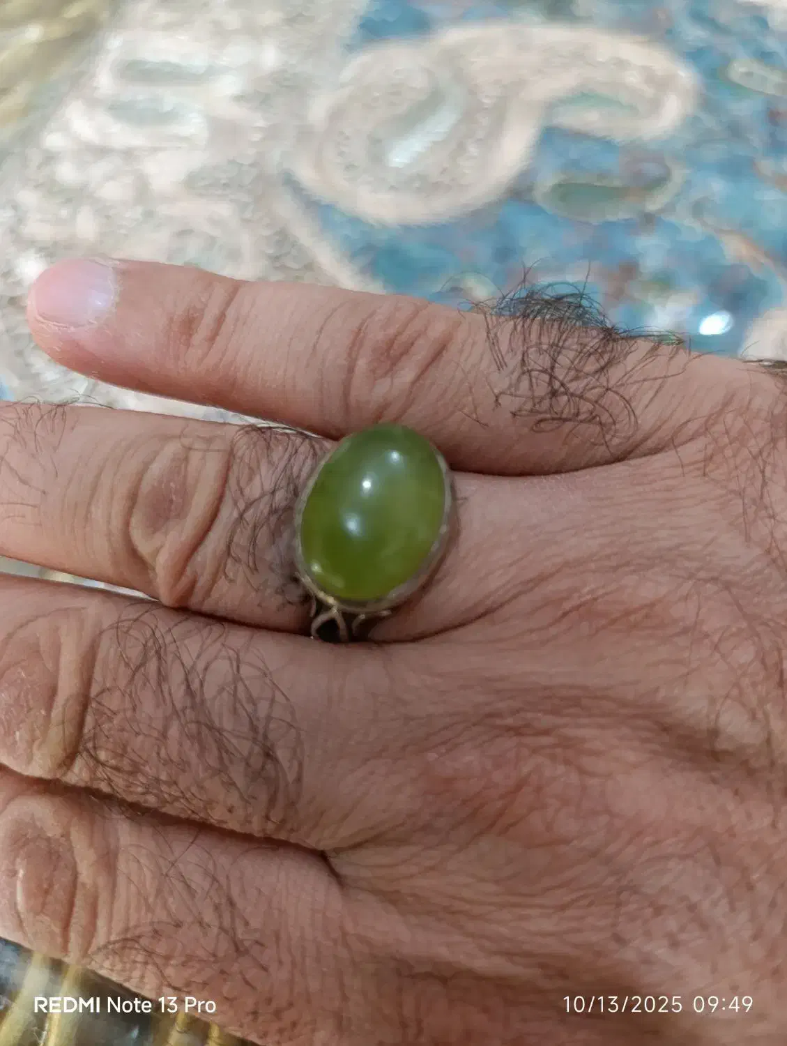 انگشتر با نگین شاه مقصود اصل|جواهرات|شیراز, باغ تخت|دیوار