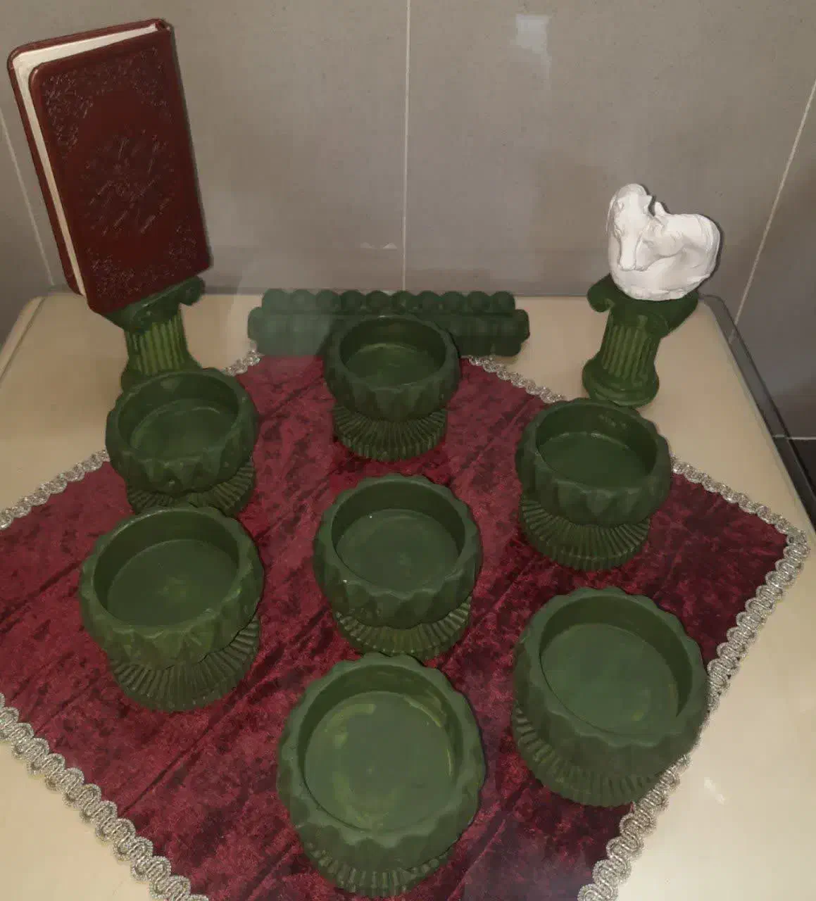 ظروف تزیینی|صنایع دستی و سایر لوازم تزئینی|قم, باغ شازده|دیوار