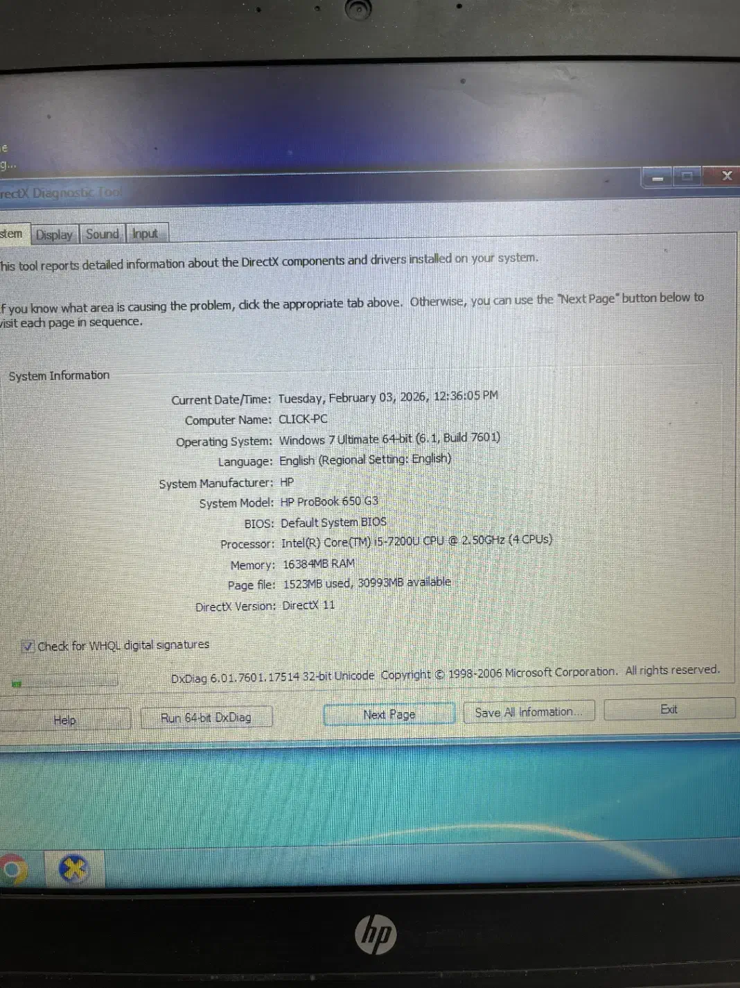لپ تاپ hp i5 نسل 7|رایانه همراه|ارومیه, |دیوار